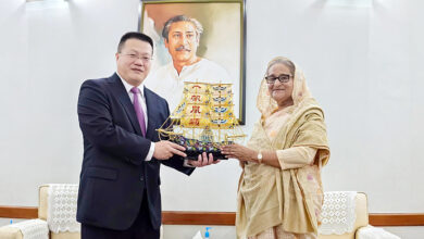 প্রধানমন্ত্রী শেখ হাসিনাকে চীনের অভিনন্দন