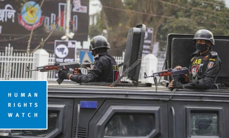 র‌্যাব বিলুপ্তের সুপারিশ হিউম্যান রাইটস ওয়াচের