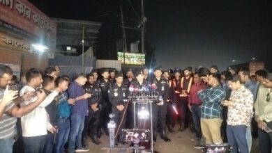 মাতুয়াইলে র‍্যাব ফোর্সেস এর মহাপরিচালক টহল ও চেকপোস্ট পরিদর্শন করেন
