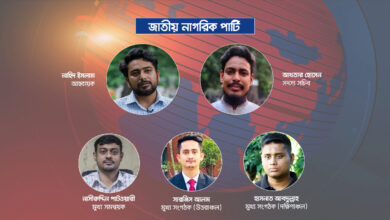নতুন দলের নাম জাতীয় নাগরিক পার্টি; নেতৃত্বে নাহিদ-আখতার