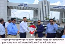 বেনাপোল স্থলবন্দর পরিদর্শণ করেছেন নৌ-পরিবহন মন্ত্রণালয়ের সিনিয়র-সচিব