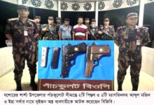 শার্শা সীমান্ত থেকে অস্ত্রসহ আটক ২