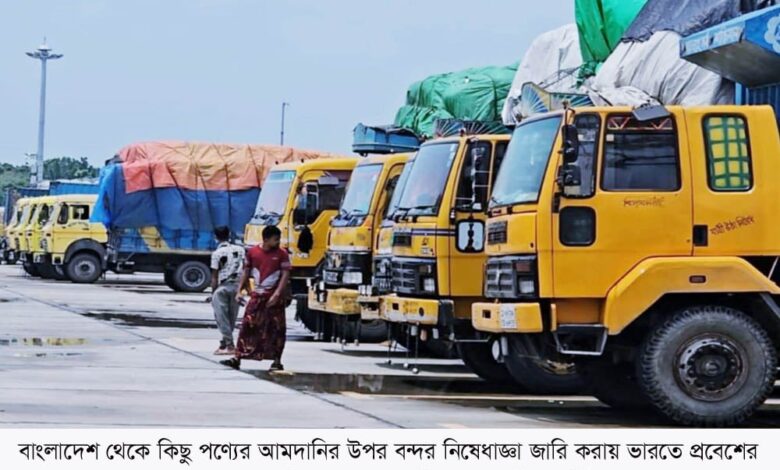 বেনাপোলে আটকে গেছে ৩৬টি গার্মন্টেস পণ্যবোঝাই ট্রাক বেনাপোলে আটকে গেছে ৩৬টি গার্মন্টেস পণ্যবোঝাই ট্রাক