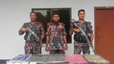 যশোর সীমান্তে বিজিবি অভিযানে বিপুল পরিমাণে ভারতীয় পণ্য সামগ্রী আটক