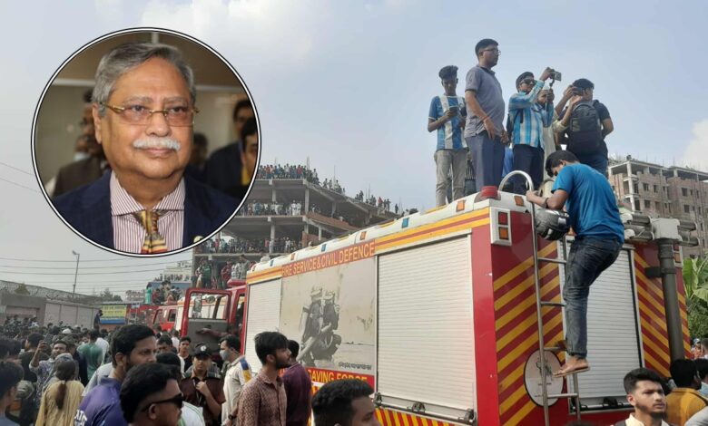 উত্তরায় স্কুল ভবনে বিমান বিধ্বস্ত, রাষ্ট্রপতির শোক