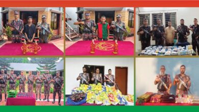 যশোর সীমান্তে বিপুল পরিমাণ ভারতীয় মালামাল সহ তিন জন আটক