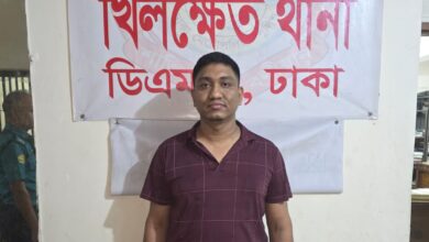 খিলক্ষেতে চাঁদাবাজ ‘ফরমা রনি’ আটক