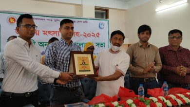 শার্শায় মৎস্য চাষে অগ্রণী ভূমিকা রাখায় শ্রেষ্ঠ হিসেবে সম্মাননা পেয়েছেন কুদ্দুস আলী বিশ্বাস