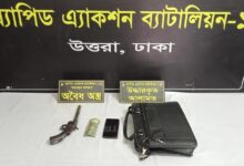 গাজীপুর থেকে একনালা বন্দুকসহ গ্রেপ্তার ১