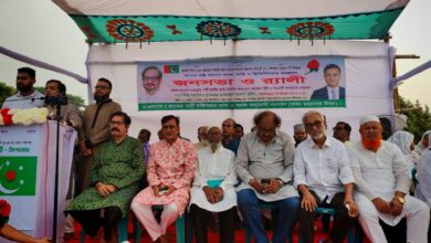 দক্ষিণখানে জাকের পার্টির জনসভা ও র‍্যালি অনুষ্ঠিত