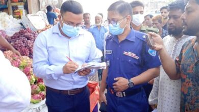 অবৈধ স্থাপনা উচ্ছেদে দাগনভূঞায় প্রশাসনের অভিযান