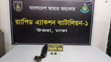 শেরেবাংলা নগর থেকে ছিনতাই হওয়া শটগান উদ্ধার করল র‍্যাব