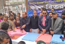 খিলক্ষেতে টানপাড়া কল্যাণ সোসাইটির কম্বল বিতরণ