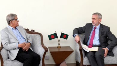 স্থানীয় সরকার মন্ত্রীর সঙ্গে ইউরোপীয় ইউনিয়নের রাষ্ট্রদূতের সৌজন্য সাক্ষাৎ