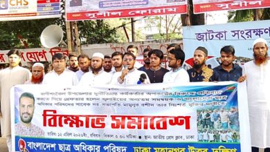 পিআইও নূরনবীর গ্রেফতার ও ছাত্রনেতা মামুনের মুক্তির দাবিতে বিক্ষোভ পিআইও নূরনবীর গ্রেফতার ও ছাত্রনেতা মামুনের মুক্তির দাবিতে বিক্ষোভ