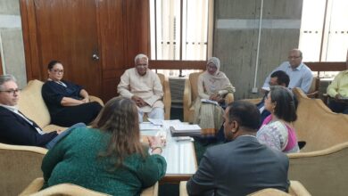 সমাজকল্যাণ মন্ত্রীর সঙ্গে ডব্লিউএফপি প্রতিনিধি দলের সৌজন্য সাক্ষাৎ