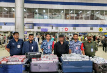 ঢাকা বিমানবন্দরে মালয়েশিয়া পাচারের সময় ১২০ কেজি ওষুধ আটক