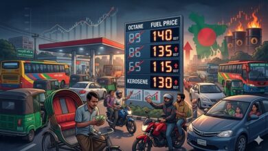 দেশে জ্বালানি তেলের দাম বৃদ্ধি: অকটেন ১৪০ টাকা, পেট্রোল ১৩৫