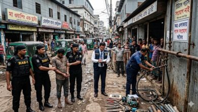 উত্তরখানে চার ওয়াশিং ফ্যাক্টরিতে অবৈধ গ্যাস সংযোগ: দুজনের কারাদণ্ড