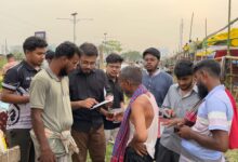 হাম প্রতিরোধ সচেতনতায় ছাত্রদলের লিফলেট বিতরণ