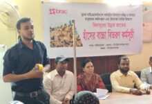 চাঁপাইনবাবগঞ্জে ব্র্যাকের উদ্যোগে হতদরিদ্রদের মাঝে হাঁসের বাচ্চা বিতরণ
