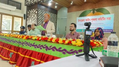 চাঁপাইনবাবগঞ্জ সদর উপজেলায় আইনশৃঙ্খলা কমিটির সভা, বাল্যবিয়ে ও মাদকের বিরুদ্ধে কঠোর সিদ্ধান্ত